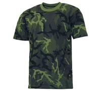 MFH T-shirt US Streetstyle Uomo Allenarsi Militare Excersise Czech Woodland Camo