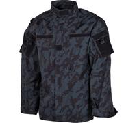 MFH Uomo ACU Giacca Da Campo Ripstop Shirt Esercito Uniforme Night Camo