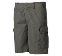 MFH Uomo Pantaloni Bermuda BW Verde OD Stone Washed Taglia S