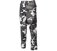 MFH Uomo Pantaloni Combat US BDU Nero