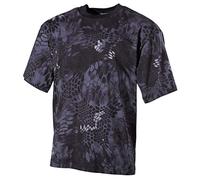 MFH Uomo T-Shirt Snake Nero Taglia S