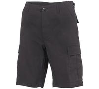 MFH Uomo US BDU Pantaloncini Bermudas Esercito Lavoro Carico Cotone Ripstop Nero