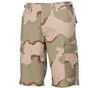 MFH Uomo US BDU Pantaloncini Bermudas Ripstop 3-Colour Desert Taglia L