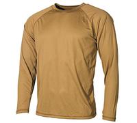 MFH US Attività Camicia Level I Gen III Base ECWCS Uomo Manica Lunga Coyote Tan