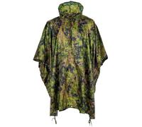 MFH Poncho antipioggia US Army RipStop impermeabile M05 mimetico Taglia unica