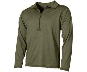 MFH US Attività Camicia Level II Gen III Base Strato Uomo Lunga ECWCS OD Verde