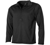 MFH US Attività Camicia Level II Gen III Uomo Manica Lunga ECWCS Biancheria Nero