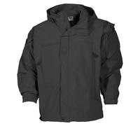 MFH US Soft Shell Giacca Level 5 Uomo Esercito Sicurezza Combattere Caldo Nero