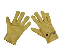 MFH Western Leather Guanti Tattici Caldi Lavoro Security Guida Combattere Beige