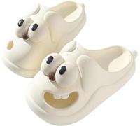 Mfhmom Pantofole con Lingua Bacio, Ciabatte Cane Dagli Occhi Grandi, Slides Nuvola da Donna, Simpatico Cartone Animato Divertente in 3D Scivoli con Suola Spessa Antiscivolo in EVA Slippers