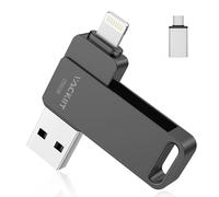 Mfi Certified Chiavetta USB 3.0 256 GB per Iphone, Lightning Pen Drive Penna