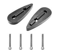 MFMEXUL 2 Pezzi Manubrio Riser Distanziatore Regolabile Set Cunei Angolari Adattatore Carbonio Funzione Inclinazione Adatto per Bici da Triathlon Allen, 5mm