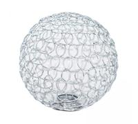 MFMEXUL 2 x Paralume classico a forma di globo in metallo a gabbia metallica per