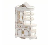 MFMEXUL Armadietto con Ripiano a Giorno Bianco | Sofisticato, Credenza con Cassetti