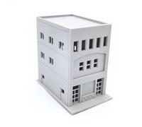 MFMEXUL Building Assembly Modellino Edificio Miniatura Giapponese Accessorio Costruzione Fasi Dettagliate Scenario Cittadino per, Edificio A Tre Piani Con Doppia Porta
