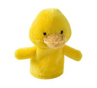 MFMEXUL Burattini di Animali, Giocattoli per Bambini, Peluche per Neonati, Accessori Morbidi, Accessori per Il Gioco di Fantasia per L'educazione Prescola, Anatra gialla, Taglia unica