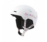 MFMEXUL Casco Bambini con Regolazione Circonferenza Orecchie Calde Rimovibili Protezione Assorbente Stile Colorato Adatto per Escursioni Montagna Bambini Snowboard, Graffiti Ros Bianco