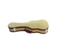 MFMEXUL Custodia Ukulele Protettiva Dotata di Struttura Interna in Legno Superficie Esterna in PU Impermeabile Interni Morbidi E Chiusura Solida Perfetta per, 23 Pollici, Twill Giallo
