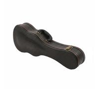 MFMEXUL Custodia Ukulele Protettiva Dotata di Struttura Interna in Legno Superficie Esterna in PU Impermeabile Interni Morbidi E Chiusura Solida Perfetta per, 21 Pollici, Coccodrillo Nero