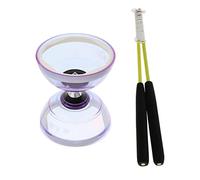 MFMEXUL Diabolo con Bastoncini, Gioco Tradizionale Cinese, 13 Cm, Viola, Altri