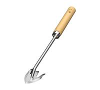 MFMEXUL Estrattore di Erbacce a Mano Sarchiatore Multifunzionale Terreno Sciolto Impugnatura Comoda Estrattore di Erbacce in Acciaio Inossidabile per Bonsai F, Manico in Legno 3 Denti