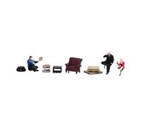 MFMEXUL Figure Miniatura Persone Realistiche Diorama Resina Figure Micro Scenario Trenini Tavolozza Adatto a Paesaggi Architettonici Decorazione Scrivania, Multicolore