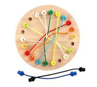 MFMEXUL Gioco di Logica per Bambini Puzzle con Corde Tavolo Puzzle a Nodo Rompicapo Ragionamento in Legno con per Allenare Pianificazione Coordinazione