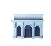 MFMEXUL Miniature Archway Scene Facciata Portale Modellino con Tre Ad Arco E Texture Realistica per Strade in Tavoli Creativi Micro Paesaggi Ornamentali Artigianato Modellismo