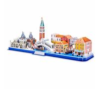 MFMEXUL Modello 3D Città da Costruire con Pezzi Che Si Incastrano Senza Colla per Un Passampo Istruttivo E Creativo per Adolescenti E Adulti Collezionisti di Puzzle Archittonici, Style to 3