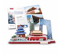 MFMEXUL Modello 3D Città da Costruire con Pezzi Che Si Incastrano Senza Colla per Un Passampo Istruttivo E Creativo per Adolescenti E Adulti Collezionisti di Puzzle Archittonici, Style to 2