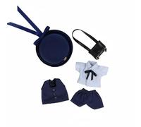 MFMEXUL Outfit per Bambola OB1 Uniforme Scolastica Bambola Vestiti Cappello Borsa Abbigliamento Miniatura Taglio su Misura Aspetto Adatto per Fotografia Diorami Collezionisti