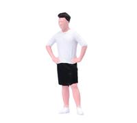 MFMEXUL Personaggio in Miniatura in 1/64, Modello di Statuetta Umana in Resina, Statuetta Micro-Dipinta, Applicabile alla Realizzazione di Progetti Crea, Pantaloncini