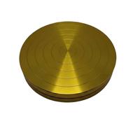 MFMEXUL Piatto di Allenamento Danza Disco Rotante Balance Board Piastra per Rotazioni con Cuscinetto Struttura in Lega di Alluminio Base Antiscivolo Adatto, Array, Oro