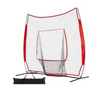 MFMEXUL Rete Allenamento Baseball Rete Battuta Rete Lancio Porta Rete Pratica per Raccolta E Controllo Palla con Telaio Robusto in Ferro in Fibra di Vetro Adatta a Esercizi Singoli Team Giardino