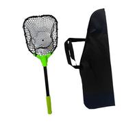 MFMEXUL Rete da Pesca Pieghevole in Silicone Carpa Rilascio Resistente all’Acqua Manico Leggero Grip Sicuro Adatta a Utilizzo Familiare Escursioni