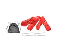 MFMEXUL Set Completo di Linee per Campi in Terra Battuta con Marcatori di Confine, Corde Ben Visibili, Robusti Ancoraggi a Pratici Accessori.