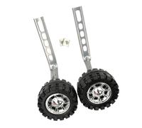 MFMEXUL Set di Rotelle di Supporto per Biciclette per Bambini, per Imparare Ad Andare in Bicicletta, Staffa d'Argento