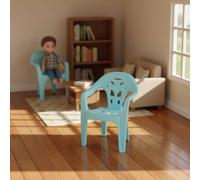 MFMEXUL Sgabello Miniatura con Schienale E Braccioli Realistici in Plastica Resistente Accessorio per Sviluppo Motorio E Narrazione Creativa Adatto a, Verde