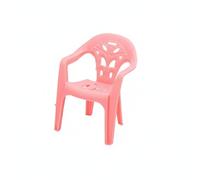 MFMEXUL Sgabello Miniatura con Schienale E Braccioli Realistici in Plastica Resistente Accessorio per Sviluppo Motorio E Narrazione Creativa Adatto a, Rosa