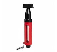 MFMEXUL Spazzola Golf Spruzzo Acqua Spazzola Pulizia Driver Strumento Solchi con Pressione Facile Serbatoio Visibile Clip Portatile Adatta Green Allenamento Campo Pratica Regalo, Rosso
