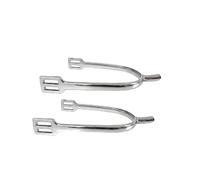 MFMEXUL Speroni da Equitazione Speroni per Stivali Cavalieri Accessori Cavallo Ausili Monta in Metallo con Design Classico per Inglese Adatti a Allenamento Quotidiano Gare Horsemanship, Argento