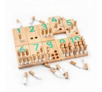 MFMEXUL Tavola Contanumeri Bambini Tavola Didattica Tabellone Numeri Board Contapezzi Base Rettangolare Spigoli Arrotondati con Superficie Levigata Adatta a