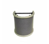 MFMEXUL Wind Filtro per Microfono Schermo Antivento Parabrezza Deflettore Protezione Doppio Acciaio E Tessuto Forma Avvolgente a U Compatibile Universale con, Champagne, Con Spugna