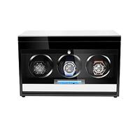 MFRELMNZG Caricatore per Orologi Caricatore per Orologi - Custodia per Orologi in Legno Caricatore per Orologi Intelligenti con Luce a LED Orologio Meccanico Shaker Automatico con Controllo