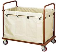 MFRELMNZG Carrello per la Biancheria con Sacchi in Tessuto Staccabili e Resistenti, Carrello per la Biancheria su Ruote, Carrello per la Biancheria per Bagno/Servizio in Camera d'albergo
