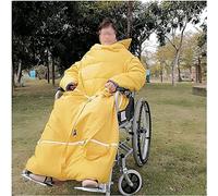 MFRELMNZG Coperta Invernale Spessa per Sedia a rotelle, Coperta Calda per grembo per Anziani, Mantello Antivento per Sedia a rotelle per pazienti Anziani e disabili, Parte Inferiore del Corp