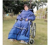 MFRELMNZG Coperta Invernale Spessa per Sedia a rotelle, Coperta Calda per grembo per Anziani, Mantello Antivento per Sedia a rotelle per pazienti Anziani e disabili, Parte Inferiore del Corp