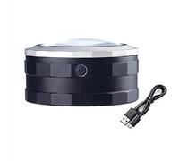 MFRELMNZG Lampada con Lente d'Ingrandimento 5X - Lampada da Tavolo e scrivania con Luce LED a Risparmio energetico dimmerabile, Ottima Lente d'Ingrandimento a Mani libere per Leggere, Hobby,