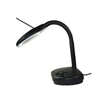 MFRELMNZG Lente d'Ingrandimento da Tavolo, Lente d'Ingrandimento con Lampada a LED e Supporto Pieghevole, Luce Brillante per la Lettura, Lente d'Ingrandimento da Tavolo a Mani libere per anz
