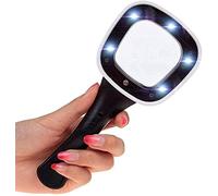 MFRELMNZG Lente d'Ingrandimento Lente d'Ingrandimento Portatile Lente d'Ingrandimento Quadrata con luci Anziani Bambini Che leggono Leggere Il Giornale Ausili per la Vista Lente d'ingrandime